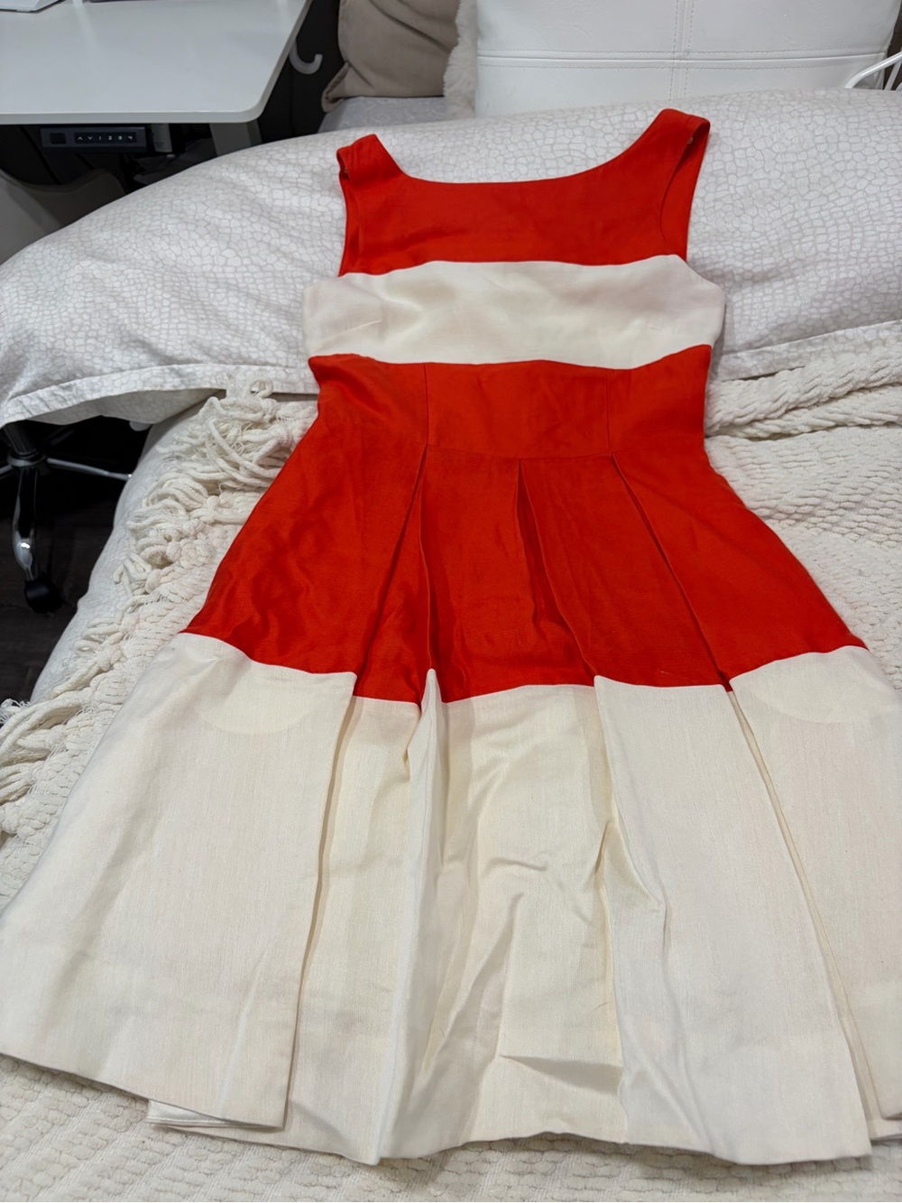 kate spade Red and White Colorblock Dress - Picture 2 of 3
